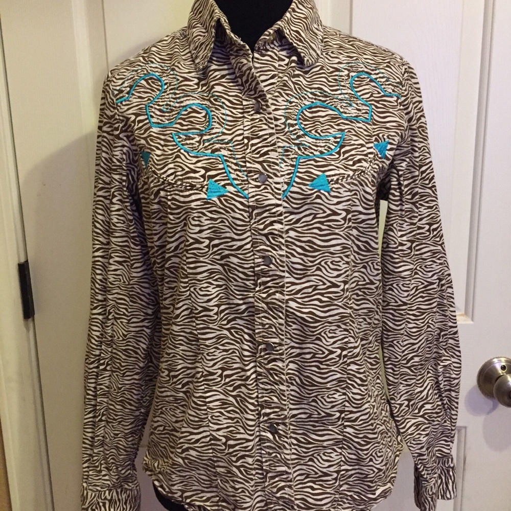 Zebra button down